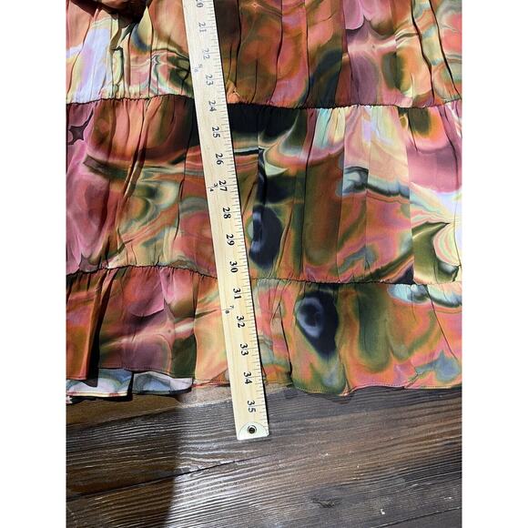 Marie Oliver Dress M Mila Malachite NWT Fall Bold Psychedelic Boho Hippie - Picture 15 of 16